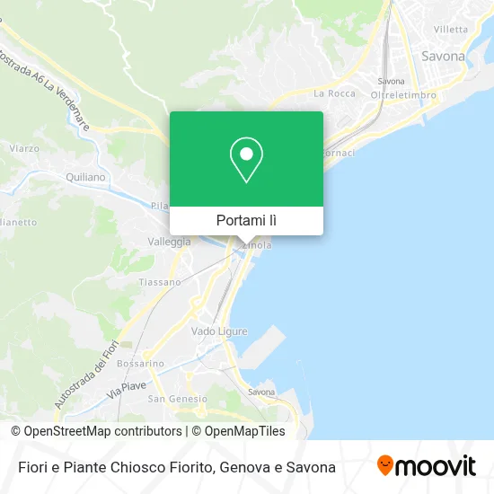 Mappa Fiori e Piante Chiosco Fiorito