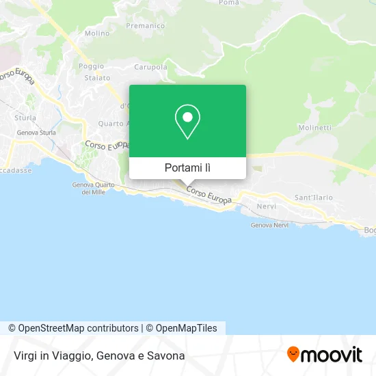Mappa Virgi in Viaggio