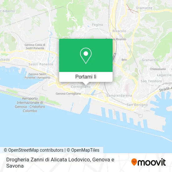 Mappa Drogheria Zanni di Alicata Lodovico
