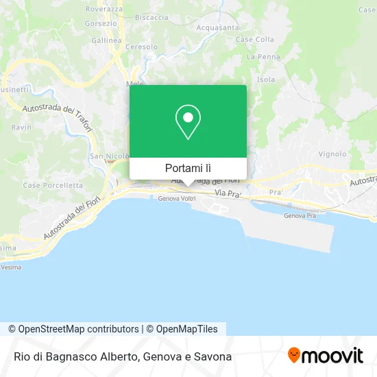 Mappa Rio di Bagnasco Alberto
