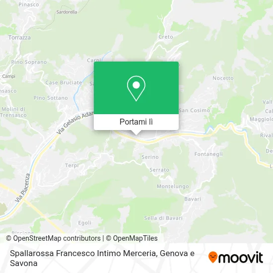 Mappa Spallarossa Francesco Intimo Merceria