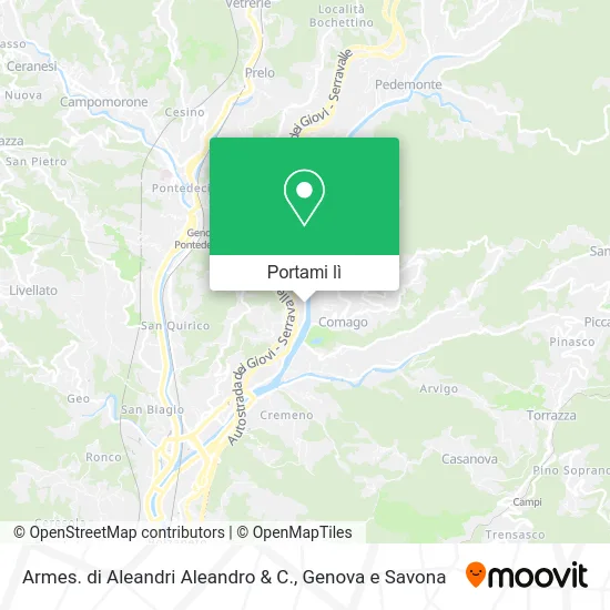 Mappa Armes. di Aleandri Aleandro & C.