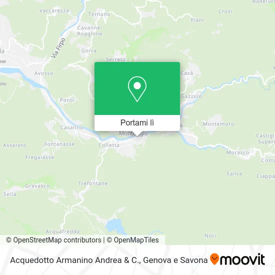 Mappa Acquedotto Armanino Andrea & C.