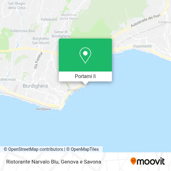 Mappa Ristorante Narvalo Blu