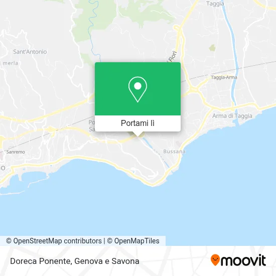 Mappa Doreca Ponente