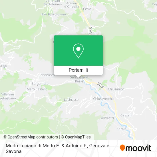 Mappa Merlo Luciano di Merlo E. & Arduino F.