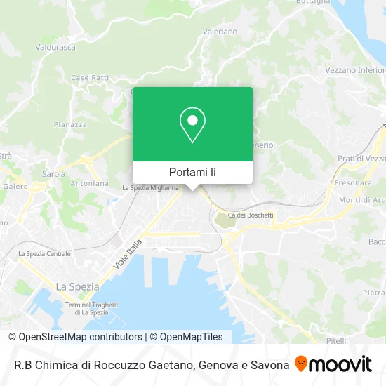 Mappa R.B Chimica di Roccuzzo Gaetano