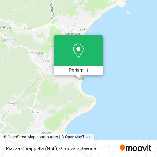 Mappa Piazza Chiappella (Noli)