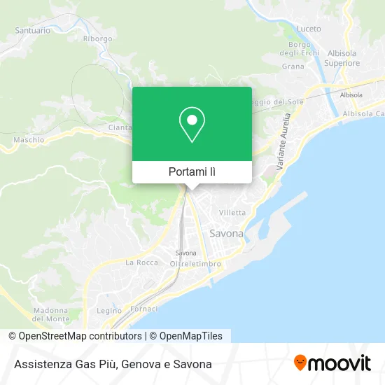 Mappa Assistenza Gas Più