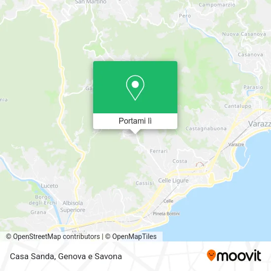 Mappa Casa Sanda