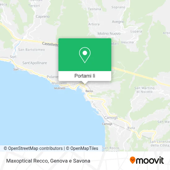Mappa Maxoptical Recco