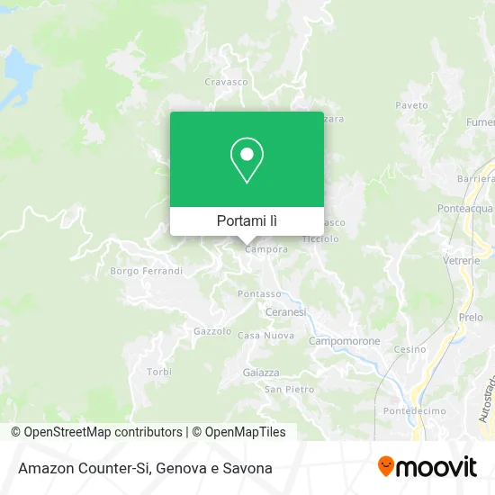 Mappa Amazon Counter-Si