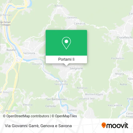 Mappa Via Giovanni Garrè