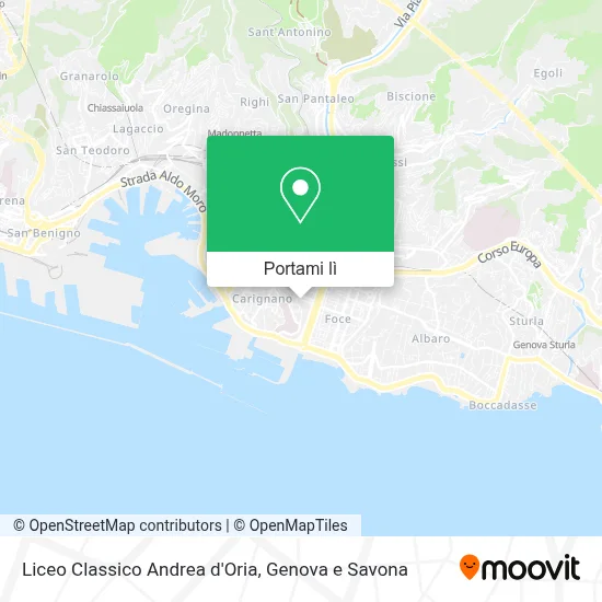 Mappa Liceo Classico Andrea d'Oria