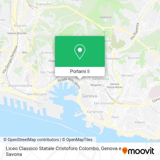 Mappa Liceo Classico Statale Cristoforo Colombo