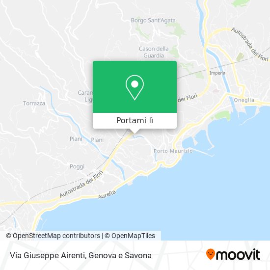 Mappa Via Giuseppe Airenti