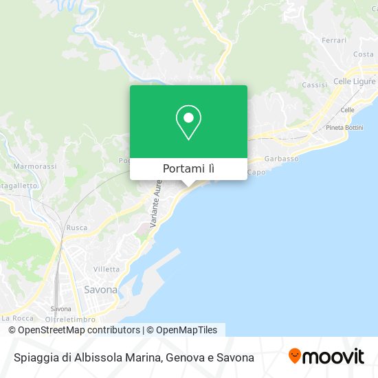 Mappa Spiaggia di Albissola Marina