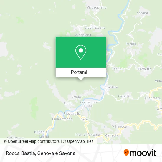 Mappa Rocca Bastia