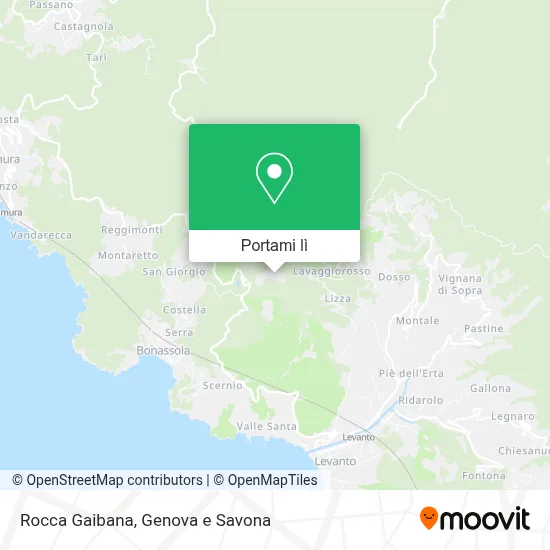 Mappa Rocca Gaibana