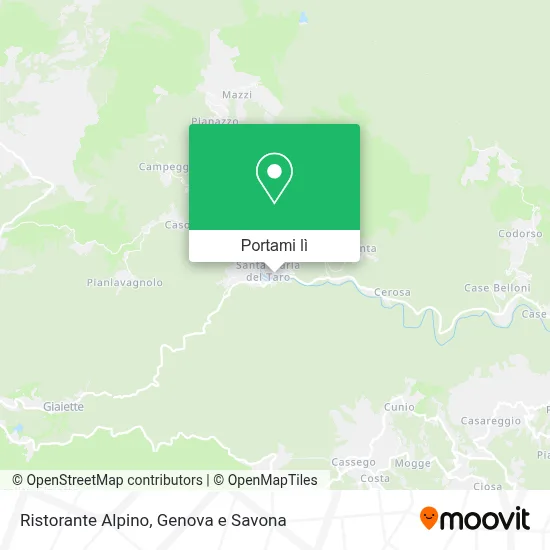 Mappa Ristorante Alpino