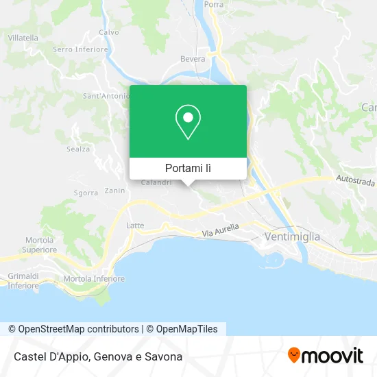 Mappa Castel D'Appio