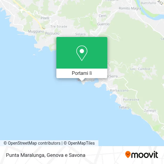 Mappa Punta Maralunga