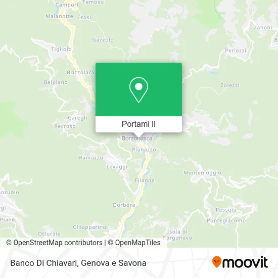 Mappa Banco Di Chiavari