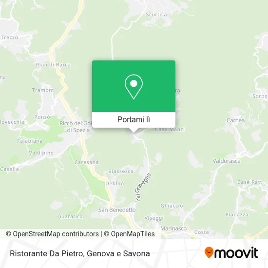 Mappa Ristorante Da Pietro