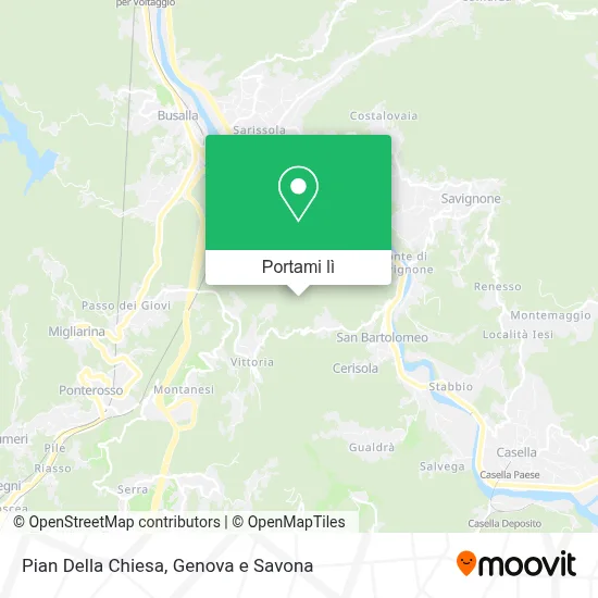Mappa Pian Della Chiesa
