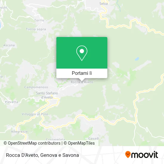 Mappa Rocca D'Aveto