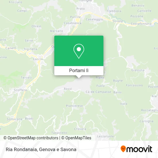 Mappa Ria Rondanaia