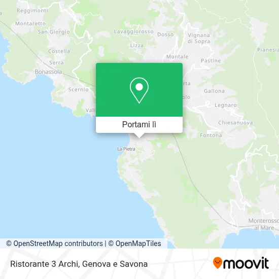 Mappa Ristorante 3 Archi