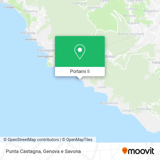 Mappa Punta Castagna