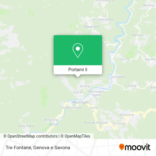 Mappa Tre Fontane