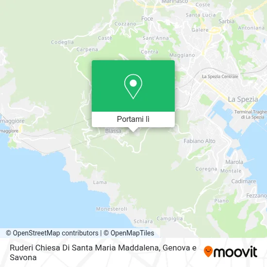 Mappa Ruderi Chiesa Di Santa Maria Maddalena