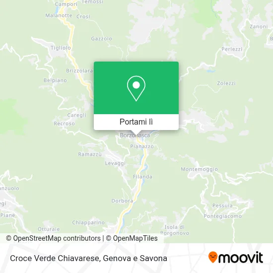Mappa Croce Verde Chiavarese