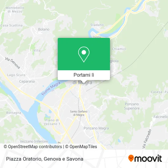Mappa Piazza Oratorio