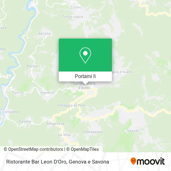 Mappa Ristorante Bar Leon D'Oro