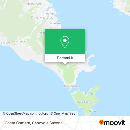 Mappa Costa Camera
