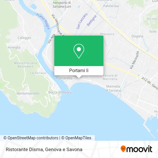 Mappa Ristorante Disma