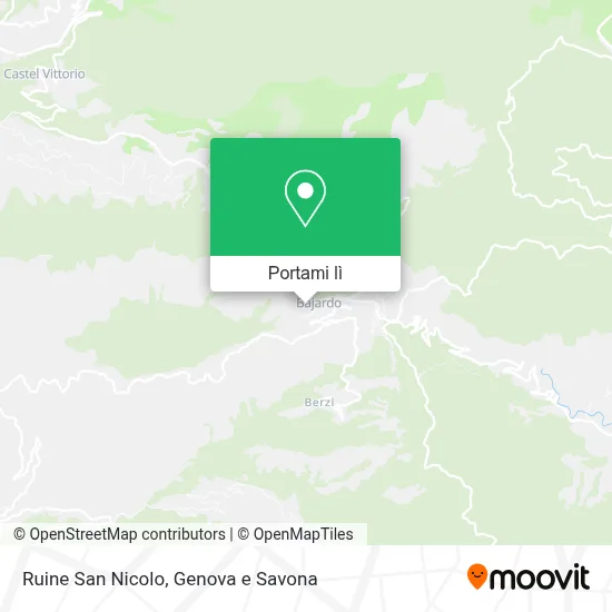 Mappa Ruine San Nicolo