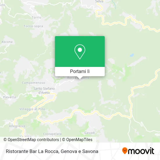 Mappa Ristorante Bar La Rocca