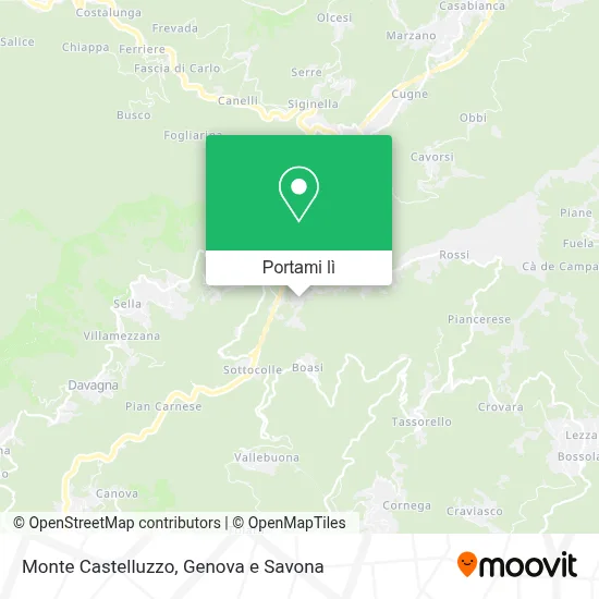 Mappa Monte Castelluzzo