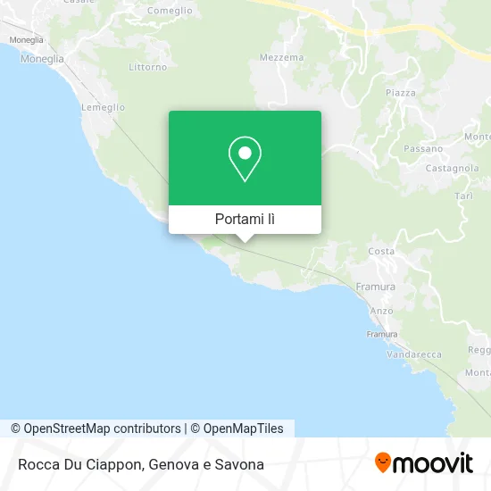 Mappa Rocca Du Ciappon