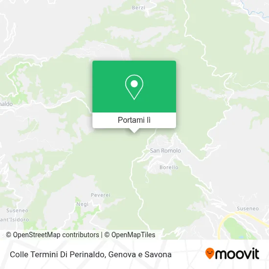 Mappa Colle Termini Di Perinaldo
