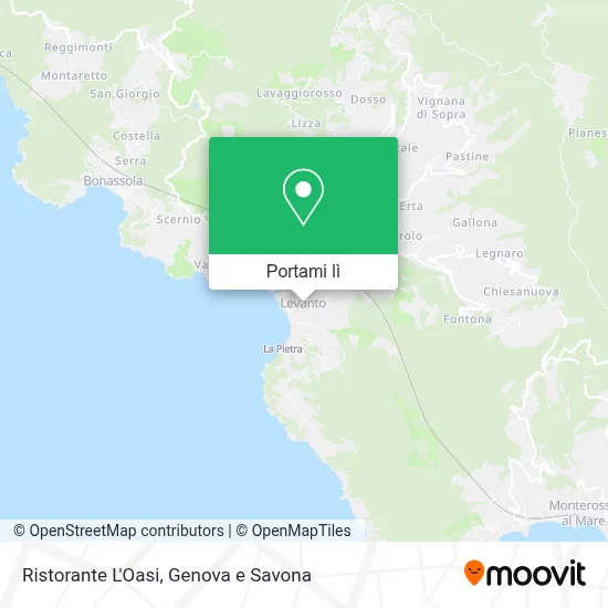 Mappa Ristorante L'Oasi