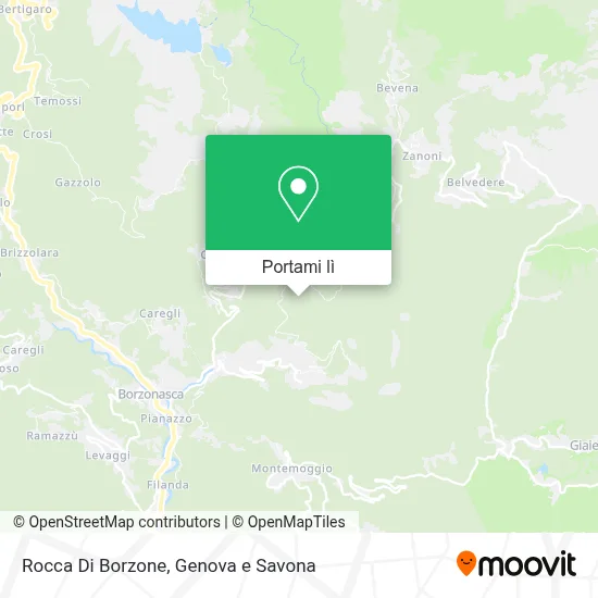 Mappa Rocca Di Borzone