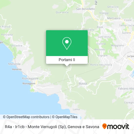 Mappa R4a - Ir1cb - Monte Verrugoli (Sp)
