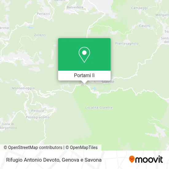 Mappa Rifugio Antonio Devoto