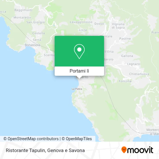 Mappa Ristorante Tapulin